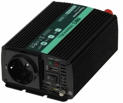 Green Cell Žalias Cell Žalias CELL Car Power Inverter Keitiklis 12V į 230V 300W/600W