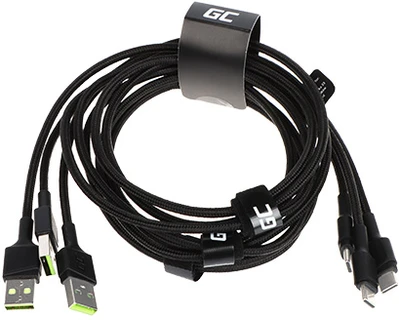 Green Cell Žalias Cell Žalias Cell USB-C kabelių komplektas 3x QC 3.0 1.20 m