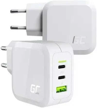 Green Cell TINKLO Įkroviklis Žalias Cell POWERGAN 65W 2xUSB-C 1xUSB-A CHARGC08W