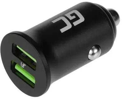 Green Cell Žalias Cell Žalias Cell automobilinis įkroviklis 36W GC PowerRide Nano36 su 2x USB-A Ultra Charge greitas įkrovimas