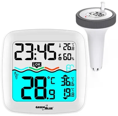 GreenBlue GB216 baseino termometras su meteorologine stotimi