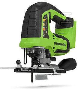 Akumuliatorinis siaurapjūklis Greenworks GD24JS; 24 V (be akumuliatoriaus ir pakrovėjo)