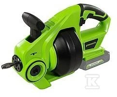 Nuotekų vamzdžių valytuvas Greenworks G24DA; 24 V (be akumuliatoriaus ir pakrovėjo)