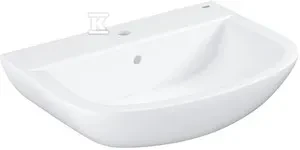 Grohe praustuvas BAU Ceramic 65cm su skyle maišytuvui, baltas