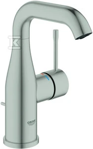 Grohe Essence M praustuvo maišytuvas su dugno vožtuvu, supersteel