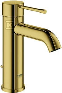 Grohe Essence S praustuvo maišytuvas lenktu snapeliu. auksas