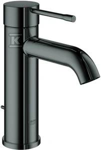 Grohe Essence S praustuvo maišytuvas lenktu snapeliu. hard graphite