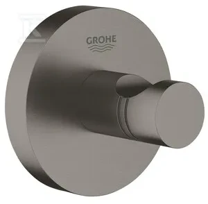 Grohe robe hook Essentials, brushed hard graphite