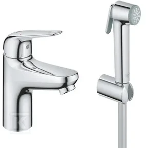 Grohe Euroeco S praustuvo maišytuvas su bidėte, chromas