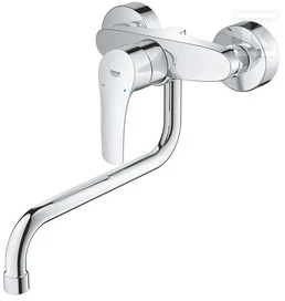 Grohe virtuves izlietnes maisītājs Eurosmart, iztece 276 mm, no sienas, hroms