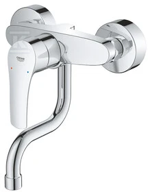 Grohe virtuves izlietnes maisītājs Eurosmart, iztece 216 mm, no sienas, hroms