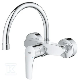 Grohe virtuves izlietnes maisītājs Eurosmart, iztece 276 mm, no sienas, hroms