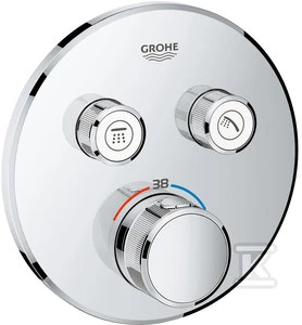 Grohe SmartControl potinkinis termostatinis maišytuvas. brushed hard graphite