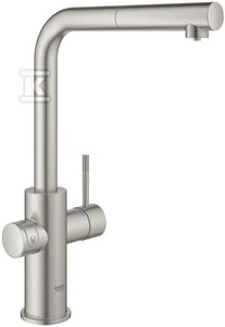 Grohe Mėlyna Home virtuvinis kriauklės maišytuvas, plieno sp.
