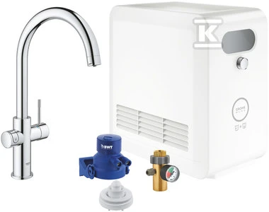 Mėlynas GROHE Mėlyna Professional. chromuotas