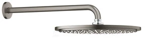 Grohe Rainshower Cosmo 310 1sr dušo galva su laikikliu iš sienos 380mm, 8L/min, brushed hard graphite