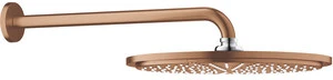 Grohe Rainshower Cosmo 310 1sr dušo galva su laikikliu iš sienos 380mm. 8L/min. brushed warm sunset