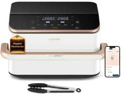 Gruzdintuvė Cosori CAF-TF101S-WEUR Dual Blaze TwinFry Wi-Fi 10 l balta