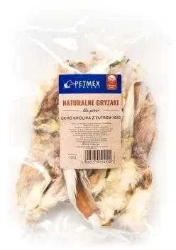 Šunų Skanėstai - PETMEX Triušio Ausis Su Kailiu 100g