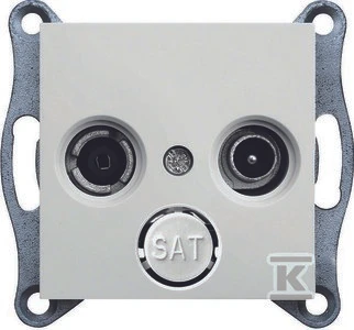 Hager LUMINA2 RTV terminalo lizdas baltas - WL3010