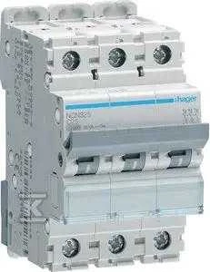 Hager grandinės pertraukiklis 3P C 25A 10kA AC MCB (NCN325)
