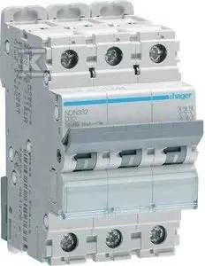 Hager MCB OVERLOAD ICN=10000A/ICU=15KA 3P D 32