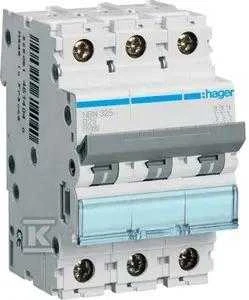Hager grandinės pertraukiklis 3P B 25A 10kA AC (NBN325)