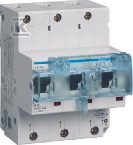 Hager automatinis jungiklis 3P, Cs, 63A HTN363C