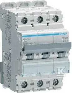 Hager grandinės pertraukiklis 3P D 50A 10kA AC (NDN350)