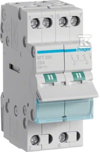 „Hager“ modulinis jungiklis I-0-II 25A 2P (SFT225)