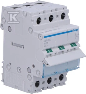 Hager SBN390 100A 3P atjungiklis