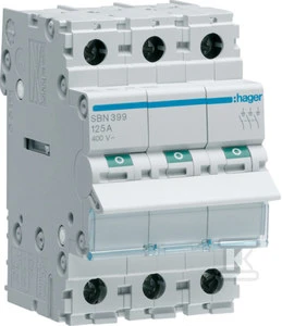 „Hager“ modulinis skyriklis 125A 3P (SBN399)