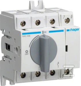 „Hager“ jungiklio skyriklis 4P 80A (HAC408)