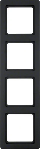 Hager Polo Berker 4 kartus Q.1 antracitas, aksominis (10146086)