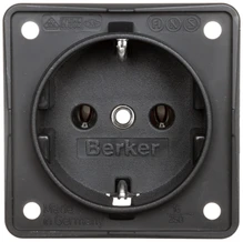 Hager Polo Berker Nest IntegrA Schuko antracito kilimėlis (01041852505)