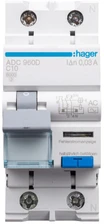 Hager Polo Hager Liekamasis grandinės pertraukiklis 1+N 10A C 0.03A AC ADC960D