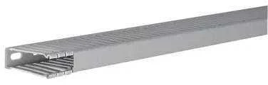 Hager Polo BA66001507030B tehaselito šukuotas kanalas BA6 15x60mm PVC pilkas BA66001507030B /2m/