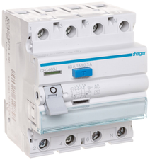 Hager Polo Hager RCD 4P 63A 0.3A tipo kintamoji srovė (CFC463J)