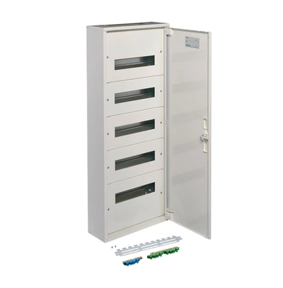 Hager Polo FW512WT Modulinė skirstomoji plokštė 5x12 ant paviršiaus montuojama IP30 FW512WT