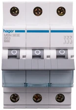 HAGER GRANDINĖS IŠJUNGIKLIS 6KA 3P B 63A (MBN363E)