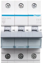 Hager Polo Hager Miniatiūrinis automatinis jungiklis 3P C 40A 6kA AC MCN340E