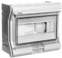 Hager Polo Hager Vektorius II modulinis perjungimo įrenginys 1x10 paviršiaus IP55 (VE110L)