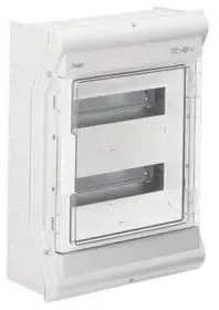 Hager Polo VE212PN Moduliniai skirstomieji įrenginiai 2x12, montuojami ant paviršiaus, atsparūs UV spinduliams IP65 Vector VE212PN