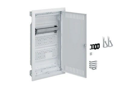 Hager Polo VU36NWP Modulinis paskirstymo skydas 3x12 su tvirtinimo plokšte su 3x230V Volta VU36NWP