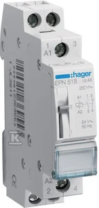 Hager PRZ.BIS.24 V kintamosios srovės / 12 V nuolatinės srovės 1 NO + 1 NC 16 A
