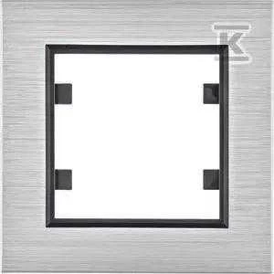Hager Lumina passion Frame 1 mazgo aliuminio sidabro spalvos (WL9012)