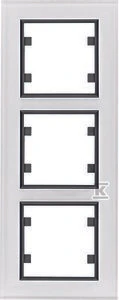 Hager Lumina passion rėmas 3 kartus vertikalus stiklas baltas (WL9130)