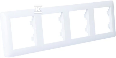Hager LUMINA 2 keturvietis rėmas baltas - WL5240