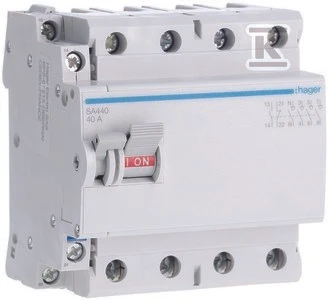 Hager modulinis izoliatoriaus jungiklis 40A 4P SA440