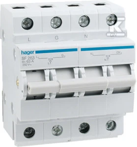 Hager SF263-MODUŁOWY PRZEŁĄCZNIK ZASILANIA,